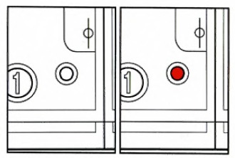 De statusindicator van de cassette