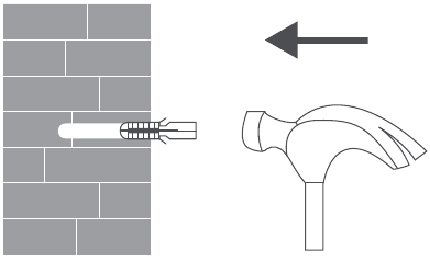 Installatie - Aan de muur bevestigen - Stap 2