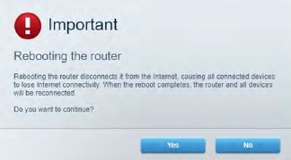 Router opnieuw opstarten