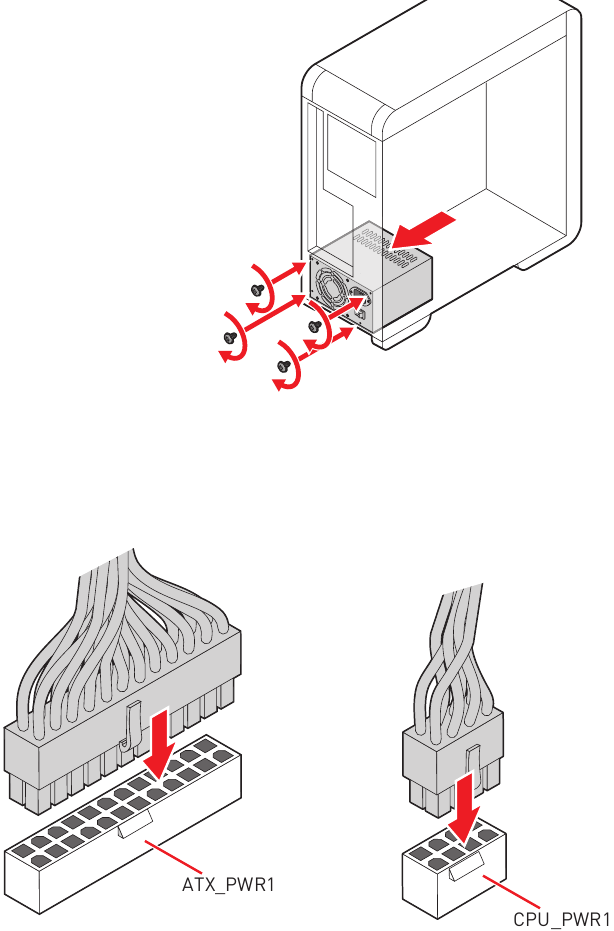 De stroomconnectoren aansluiten