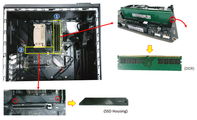 DDR & SSD-KAART - Demontage kennisgeving - Stap 1