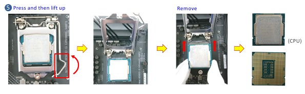 HOOFDBORD met CPU-KOELER & CPU - Stap 2