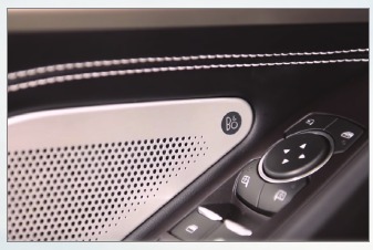 Audio menu op het touchscreen