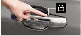 Remote control lock button