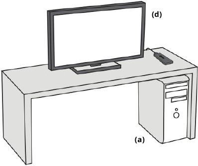 DE COMPUTERTOREN EN MONITOR PLAATSEN