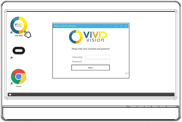 DE VIVID VISION-APPLICATIE INSTELLEN