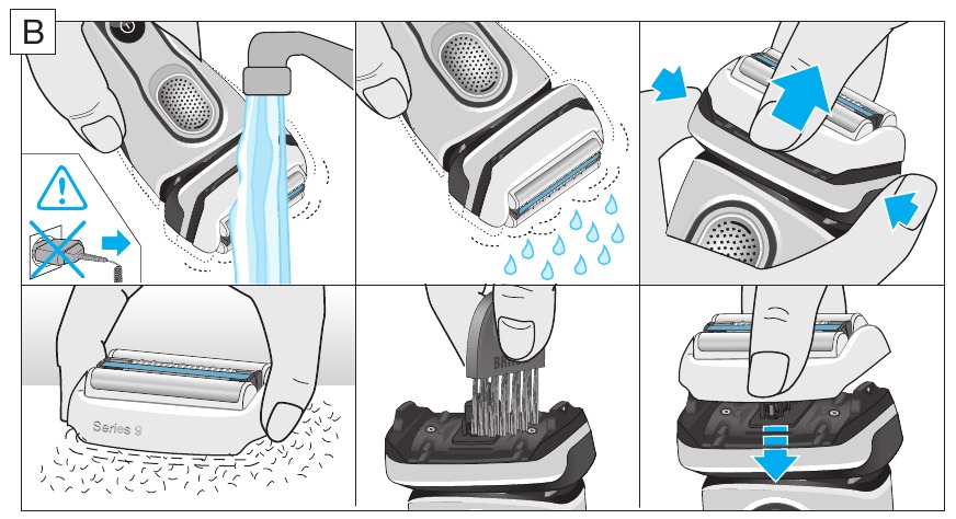 Reinigen onder stromend water