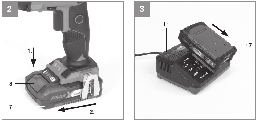 Het Li-accupack opladen