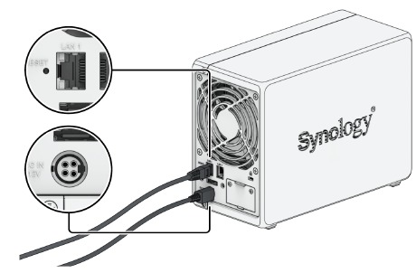 Uw Synology NAS opstarten - Stap 1