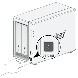 Uw Synology NAS opstarten - Stap 2