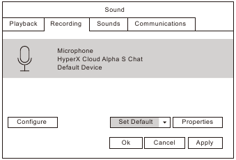Gebruik met pc - Instelling opnameapparaat