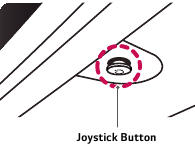 Afbeelding van de joystickknop