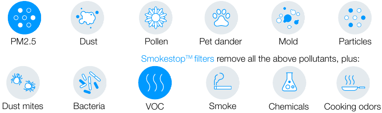 Filters - Particle ilters remove