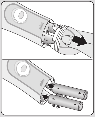 De batterijen plaatsen