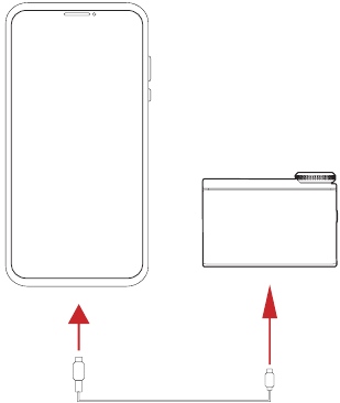 Ontvanger verbinden met Android-telefoon met een USB-C
