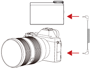 De ontvanger verbinden met een camera - Stap 2