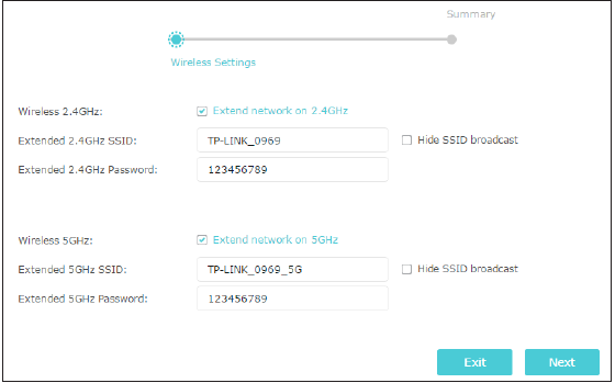 De unit instellen als een access point - Stap 2