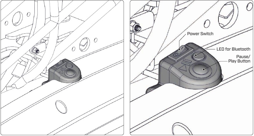 Inschakelen en via Bluetooth verbinding maken met de machine