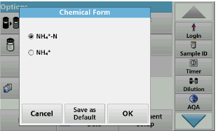 Selecteer het chemische evaluatieformulier