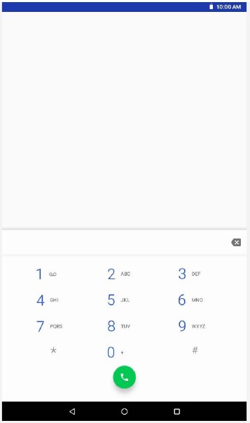 Scherm telefoonnummer invoeren