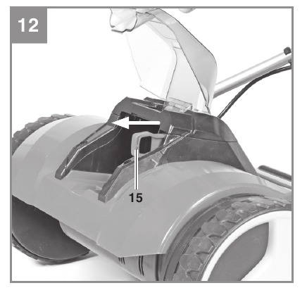 De accu plaatsen - Stap 1