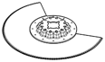 Bi-metaal segment gekarteld blad