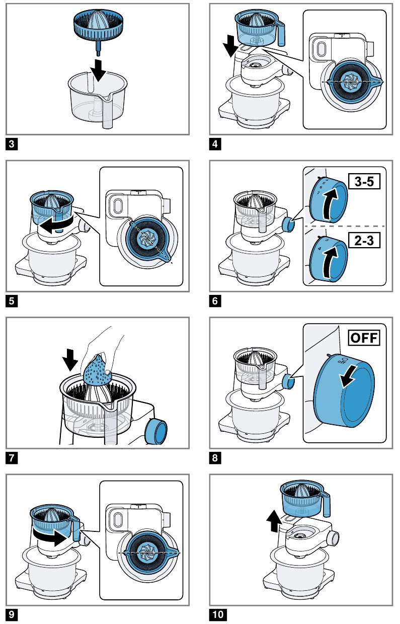 De accessoires gebruiken - Stap 1