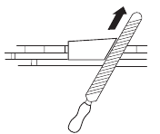 Controleer of de ketting correct is gespannen