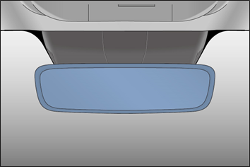 Automatische antiverblindingsachteruitkijkspiegel