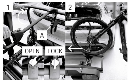 Ratels voor overzicht van spanpunten op de fiets - Stap 2