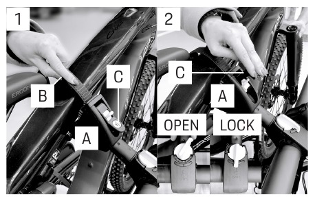 Ratels voor overzicht van spanpunten op de fiets - Stap 4