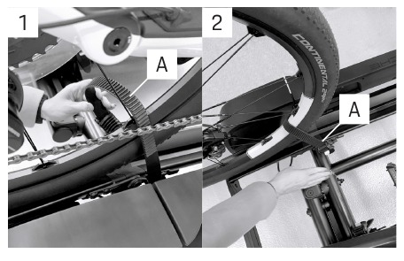 Ratels voor overzicht van spanpunten op de fiets - Stap 8