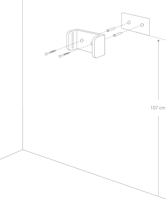 Installatiediagram wandmontage