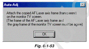 AF Laser-asframe bevestigen op het monitor-tv-scherm