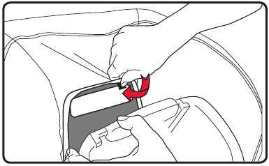 Zitbekleding - De bekleding vervangen - Stap 2