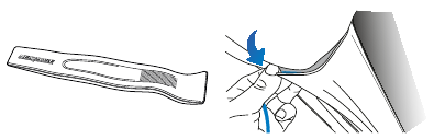 De kabel verbergen 