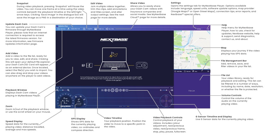 MyNextbase Player - Afspelen