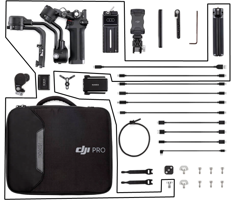 DJI RSC 2 Basisset inhoudsfoto