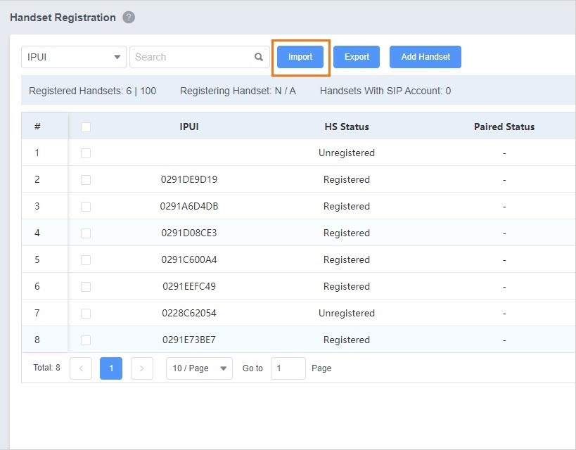 Accountregistratiebestand importeren