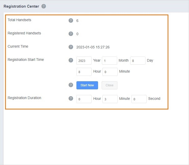 Registratiecentrum gebruiken