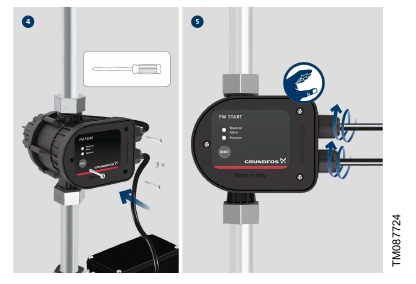 Elektrische aansluiting - Stap 2
