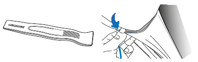 De kabel verbergen