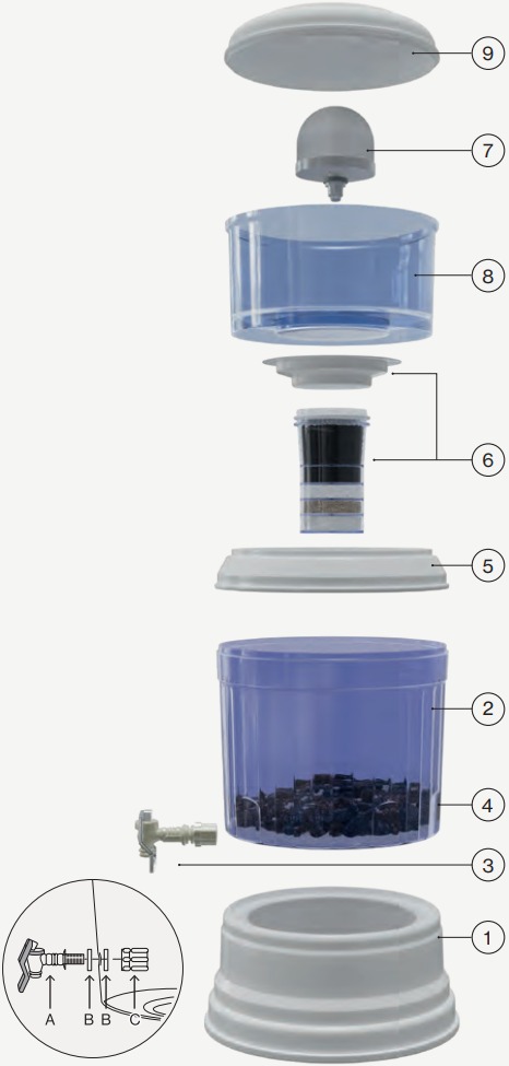 De BPA-vrije plastic ondertank monteren