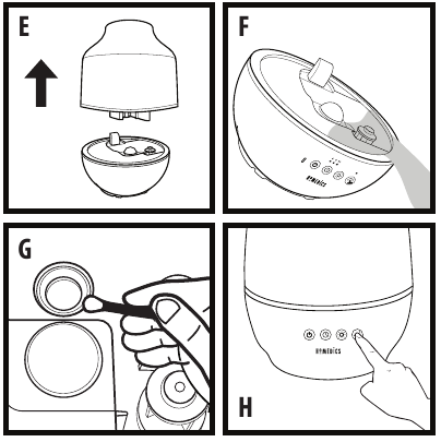 REINIGING VAN DE TRANSDUCER/ULTRASONE MEMBRAAN