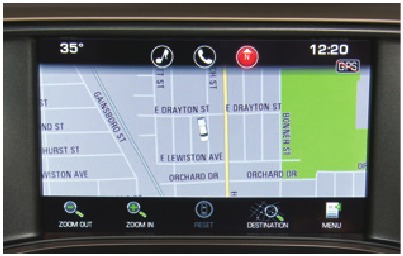 Navigatiesysteem - Een bestemming invoeren - Stap 1