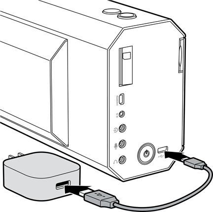 De batterij opladen