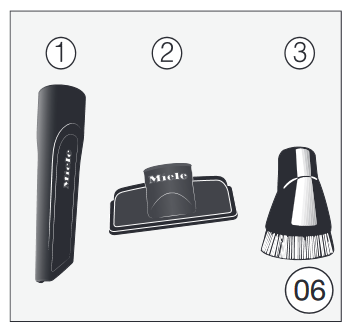 De meegeleverde accessoires gebruiken