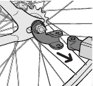 Flexibele connector verwijderen van de trekhaak