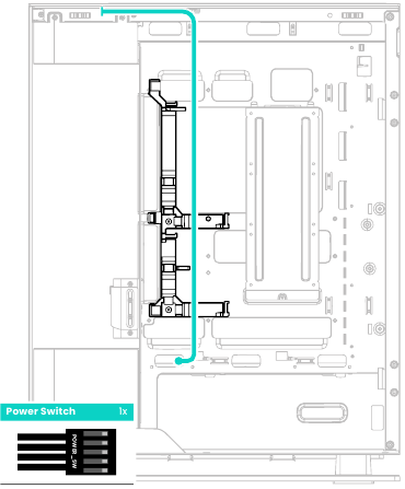 KABELROUTING - BOVENSTE I/O-KABEL