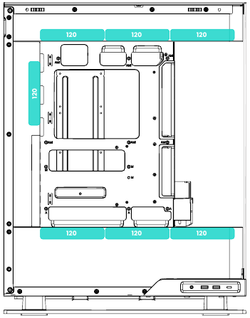 VENTILATOR- & RADIATOR-ONDERSTEUNING - VENTILATOREN